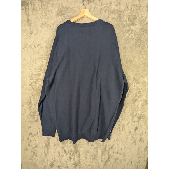 Brand New Shaquille O'Neal Sweater Men 3XLT Navy Blue Long Sleeves Crewneck Knit - Picture 6 of 6